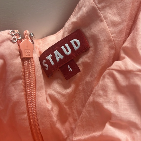 STAUD MINI Elio Dress - Coral - worn once - Picture 5 of 5
